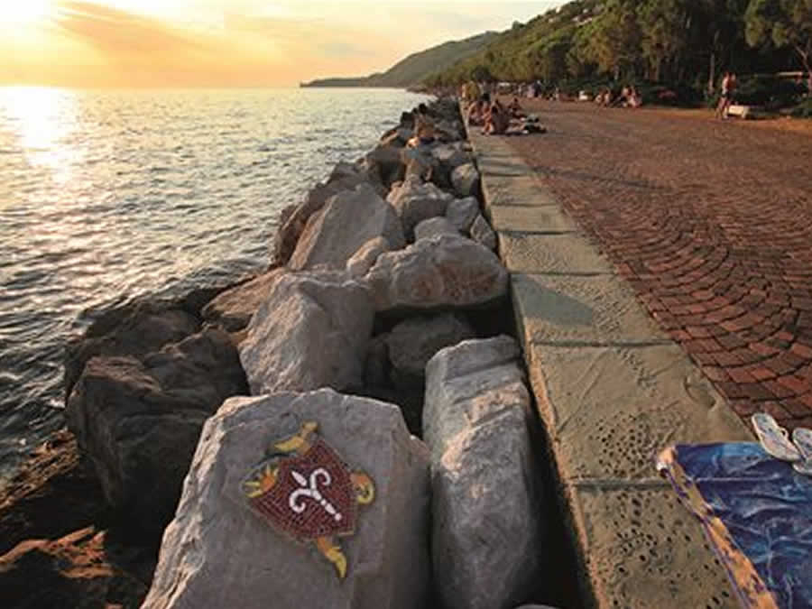 Barcola beach in Trieste